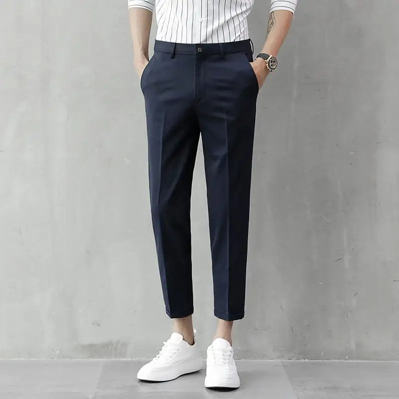 Herren Slim-Fit-Hose Elegant Zeitlos