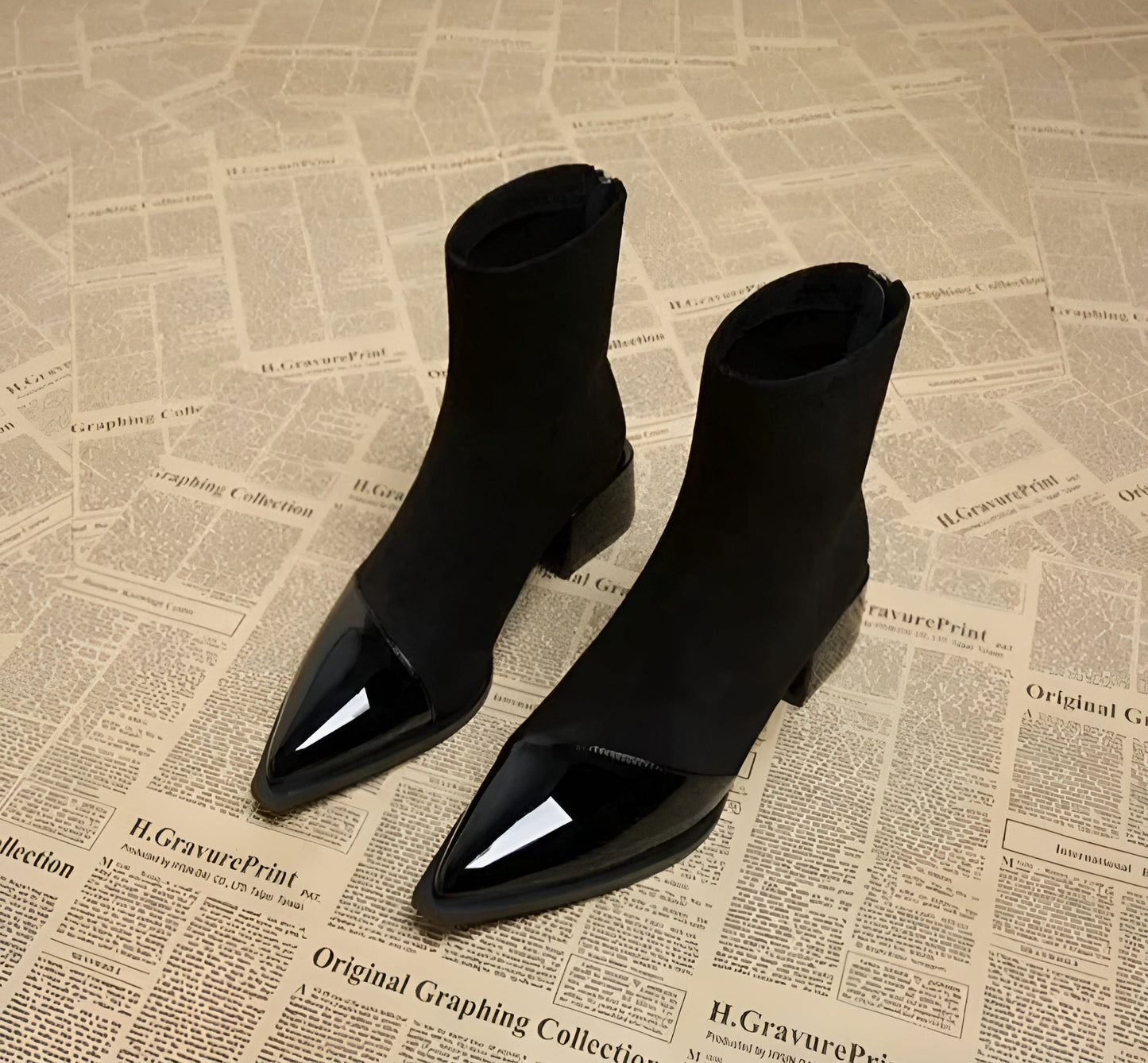 Damen Winterstiefel Mit Blockabsatz