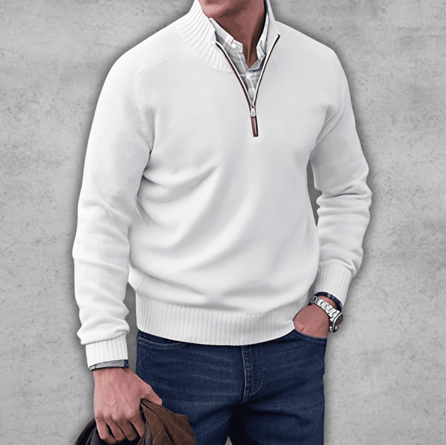 Herren Pullover Baumwolle Elegant Bequem
