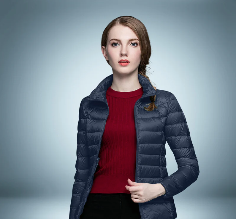Daunenjacke Damen Warme Winterjacke