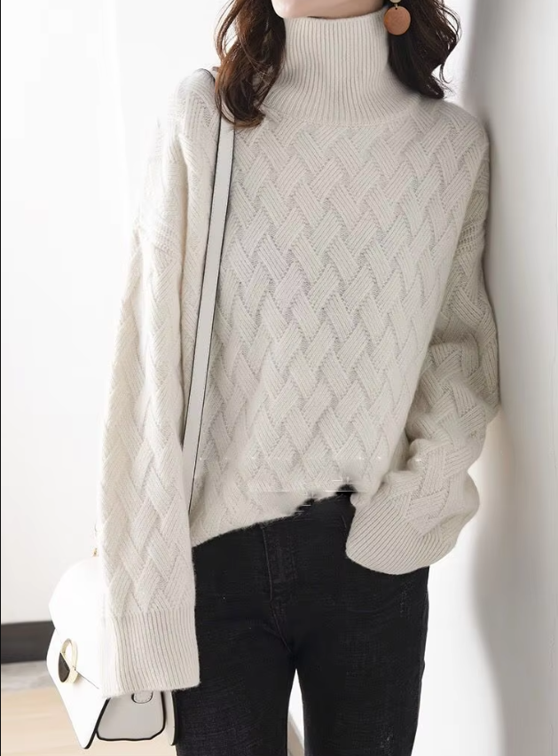 Damen Rollkragenpullover Leicht Modern Frühjahr