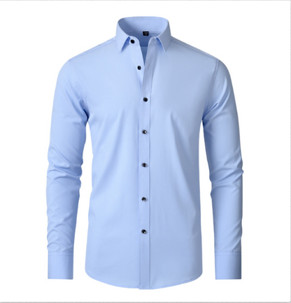 Herren Komfort-Hemd aus Stretch-Material Knitterfrei Modern