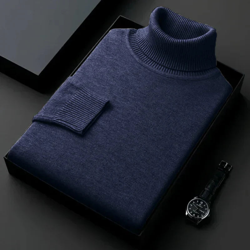 Herren Rollkragenpullover Wärmer