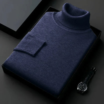Herren Rollkragenpullover Wärmer