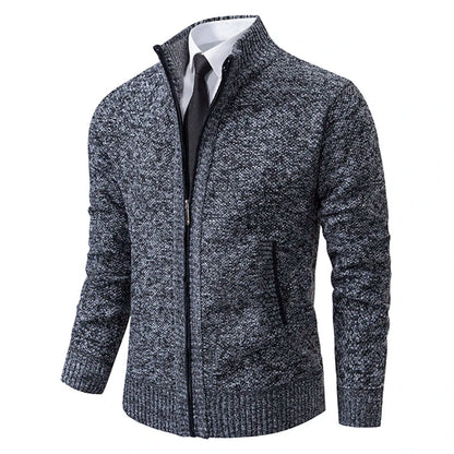 Damen Strickcardigan Reißverschluss Warm