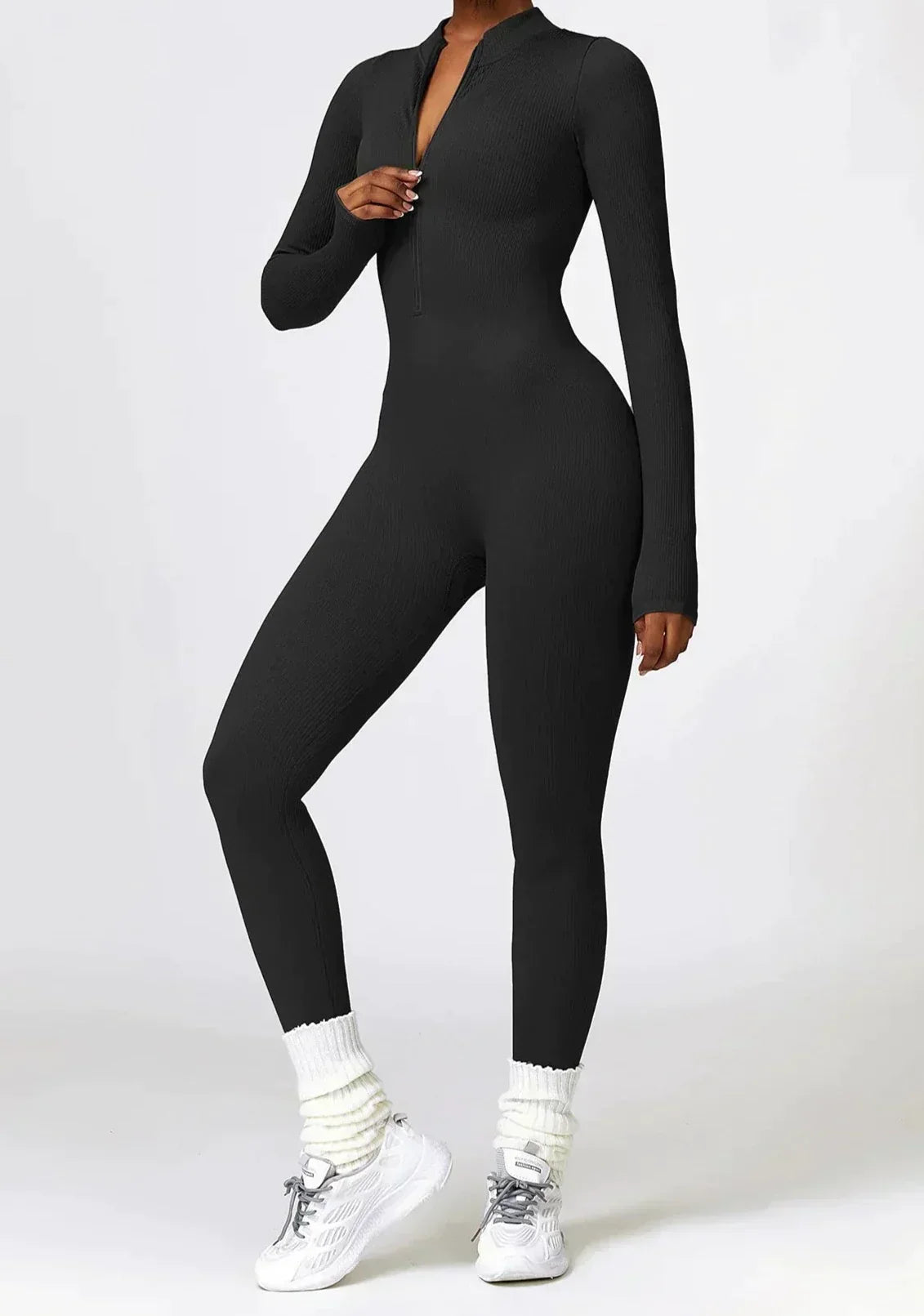 Damen Sportanzug Stretch Jumpsuit Aktiv