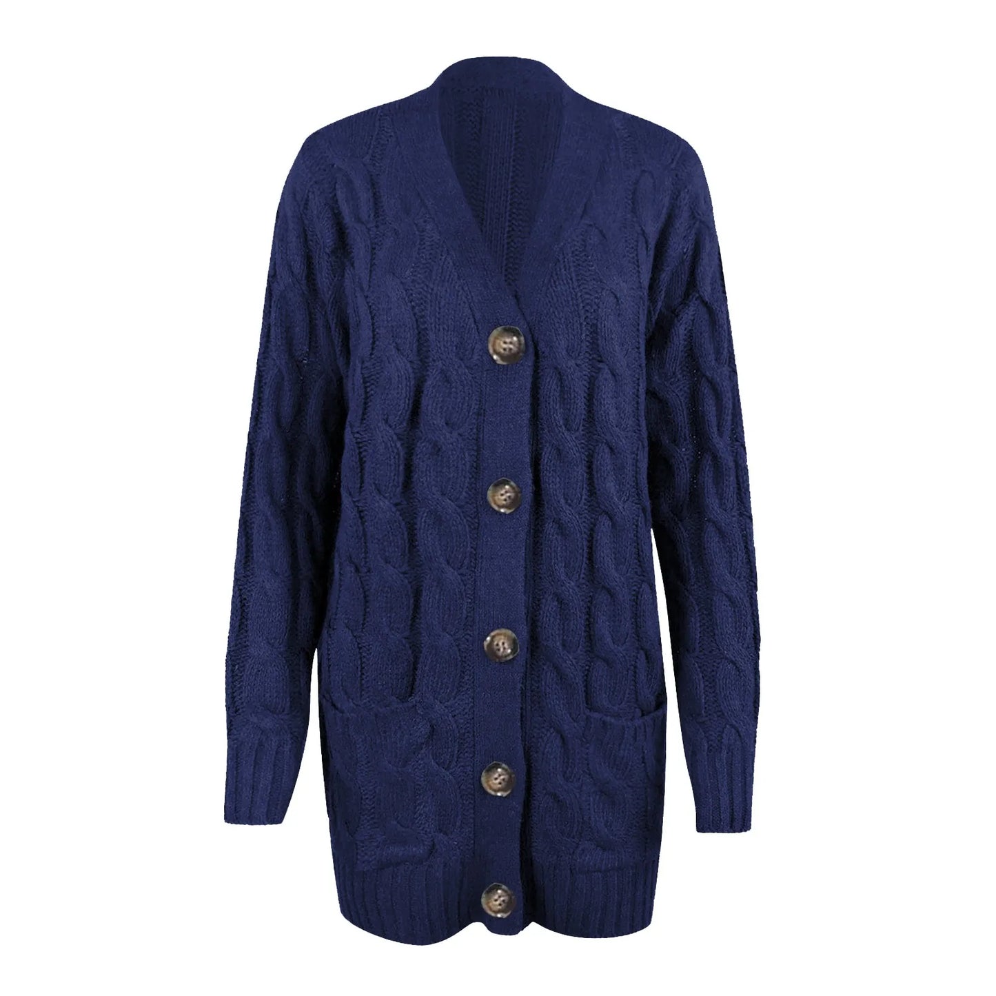 Damen Jacke Knöpfe Elegant Modern