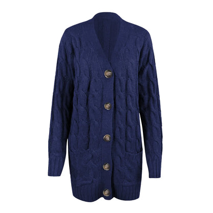 Damen Jacke Knöpfe Elegant Modern