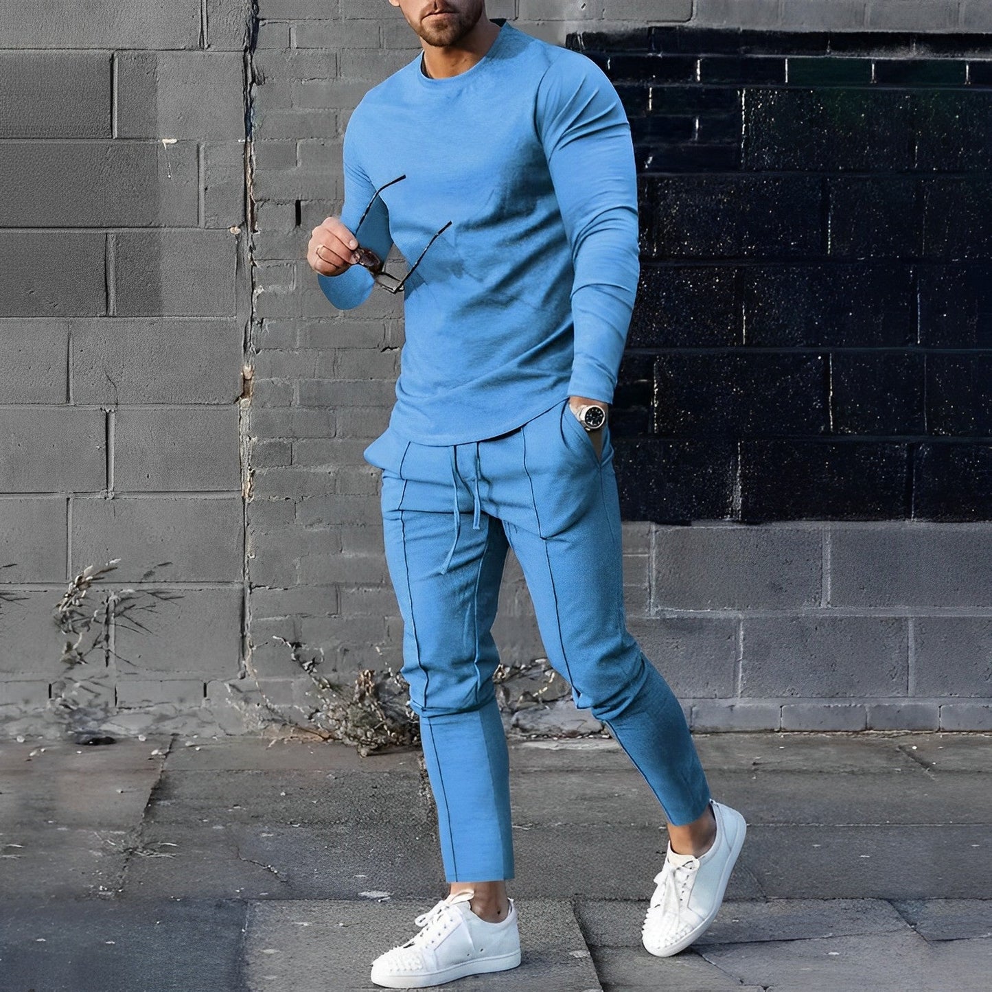 Herren Joggerhose Sportlich Elegant Bequem