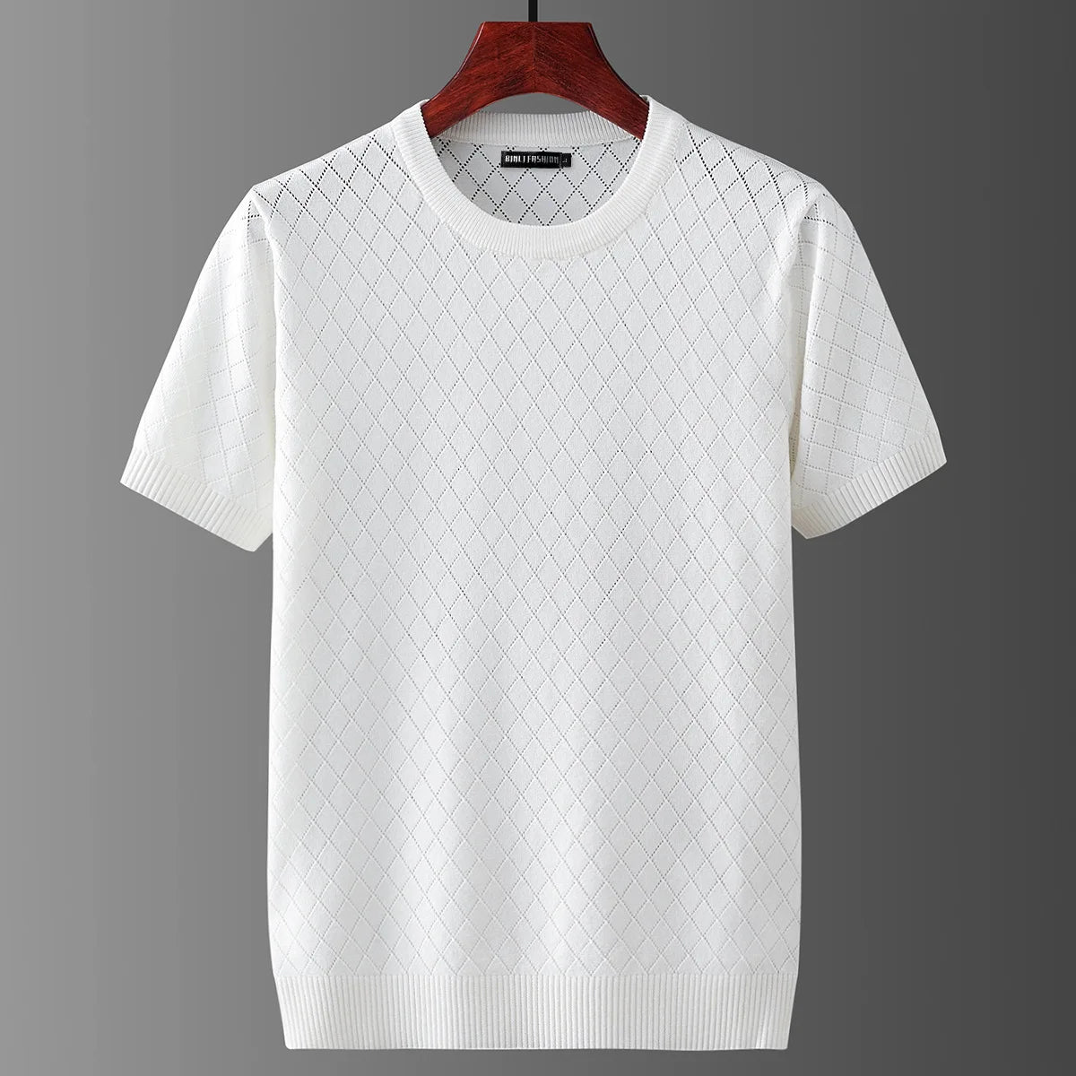 Herren T-Shirt aus Baumwolle Bequem Weiß - Norvielle