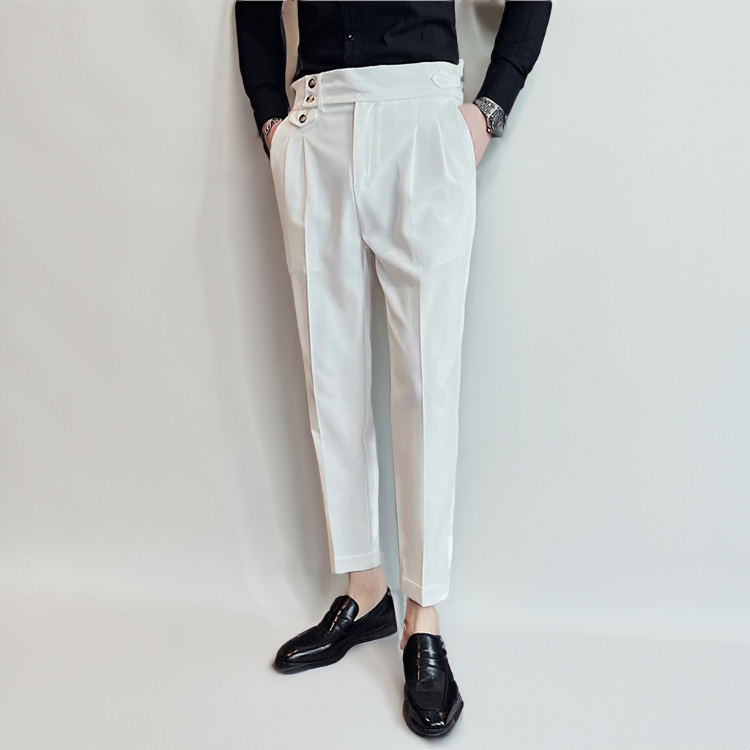 Herren Chino-Hosen Bequem Elegant Schwarz - Norvielle