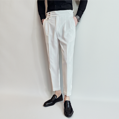 Herren Chino-Hosen Bequem Elegant Schwarz - Norvielle