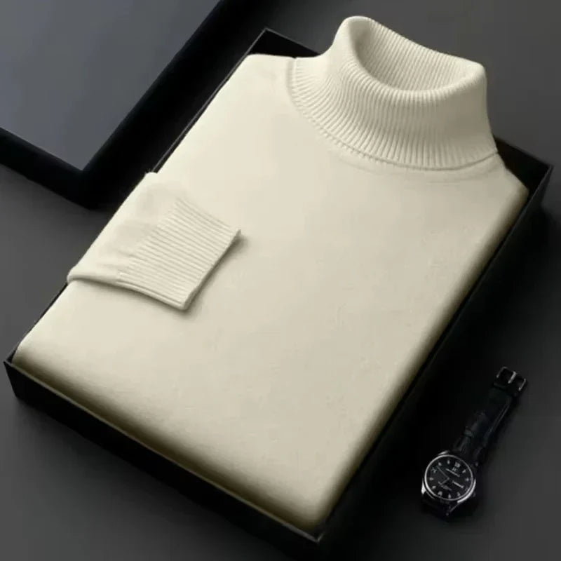 Herren Rollkragenpullover Wärmer