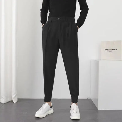 Herren Slimfit Hose Bundfalten
