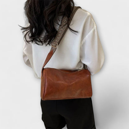 Damen Schultertasche Alltag Ledertasche