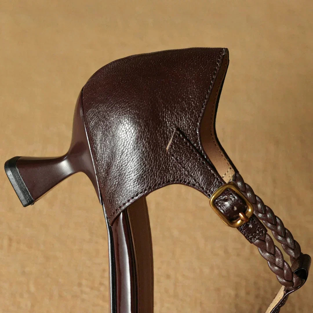 Damen Ledersandalen Elegantes Design