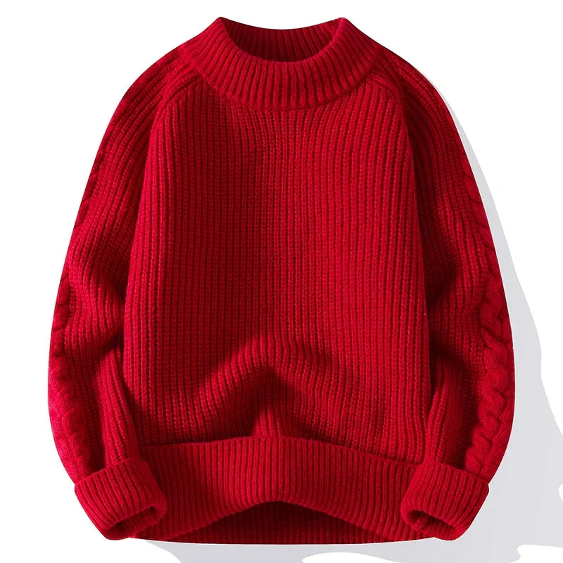 Herren Grobstrick Pullover Klassisch