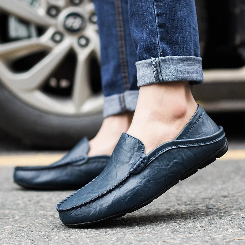 Herren Lederloafer Echtleder Qualität - Norvielle