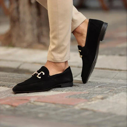 Herren Loafers aus Wildleder mit Schnürung Elegant