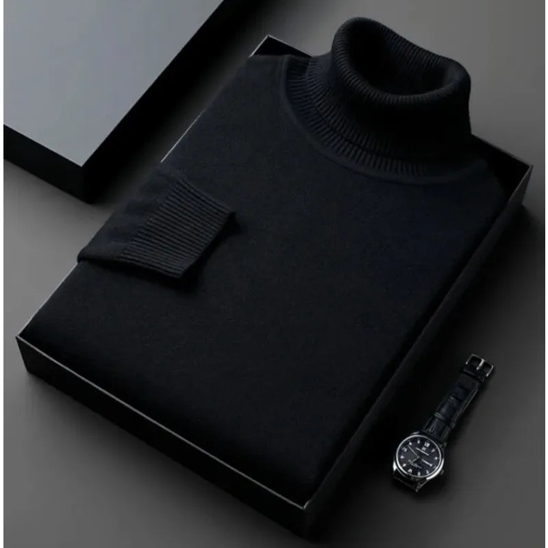 Herren Rollkragenpullover Wärmer