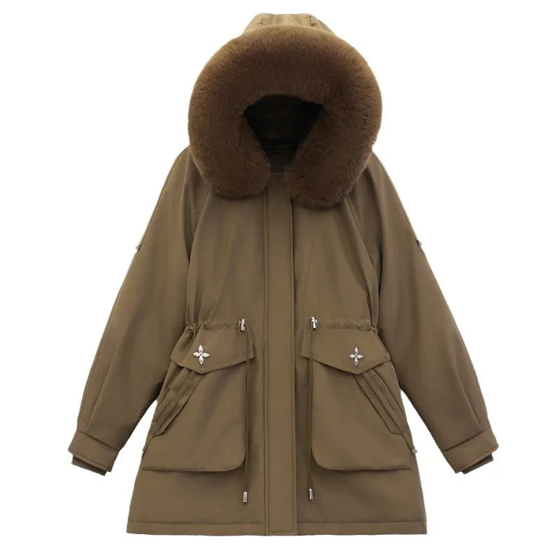 Damen Kunstfelljacke Stilvoll