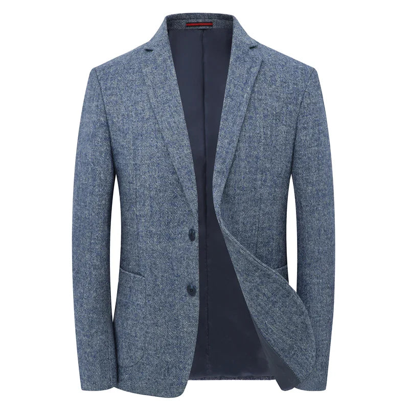 Herren Blazer Slim Fit Grau