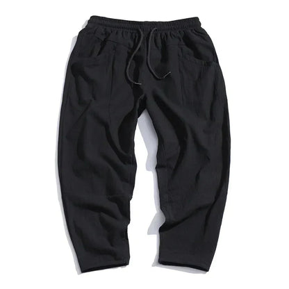 Herrenhose Bequem Straight Fit Baumwolle Dunkelblau