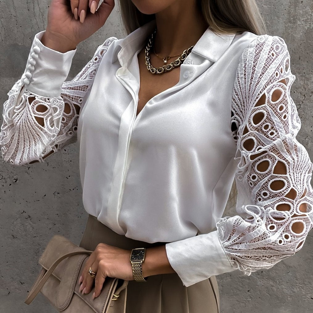 Damen Sommerbluse Elegante Freizeitbluse - Norvielle