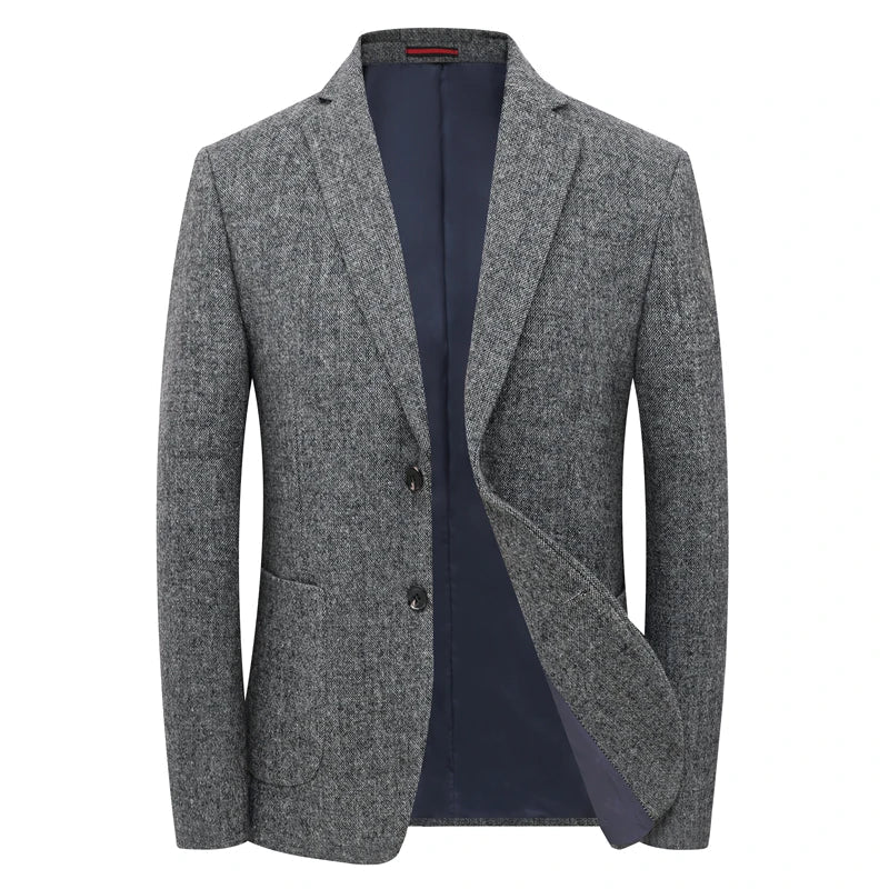 Herren Blazer Slim Fit Grau