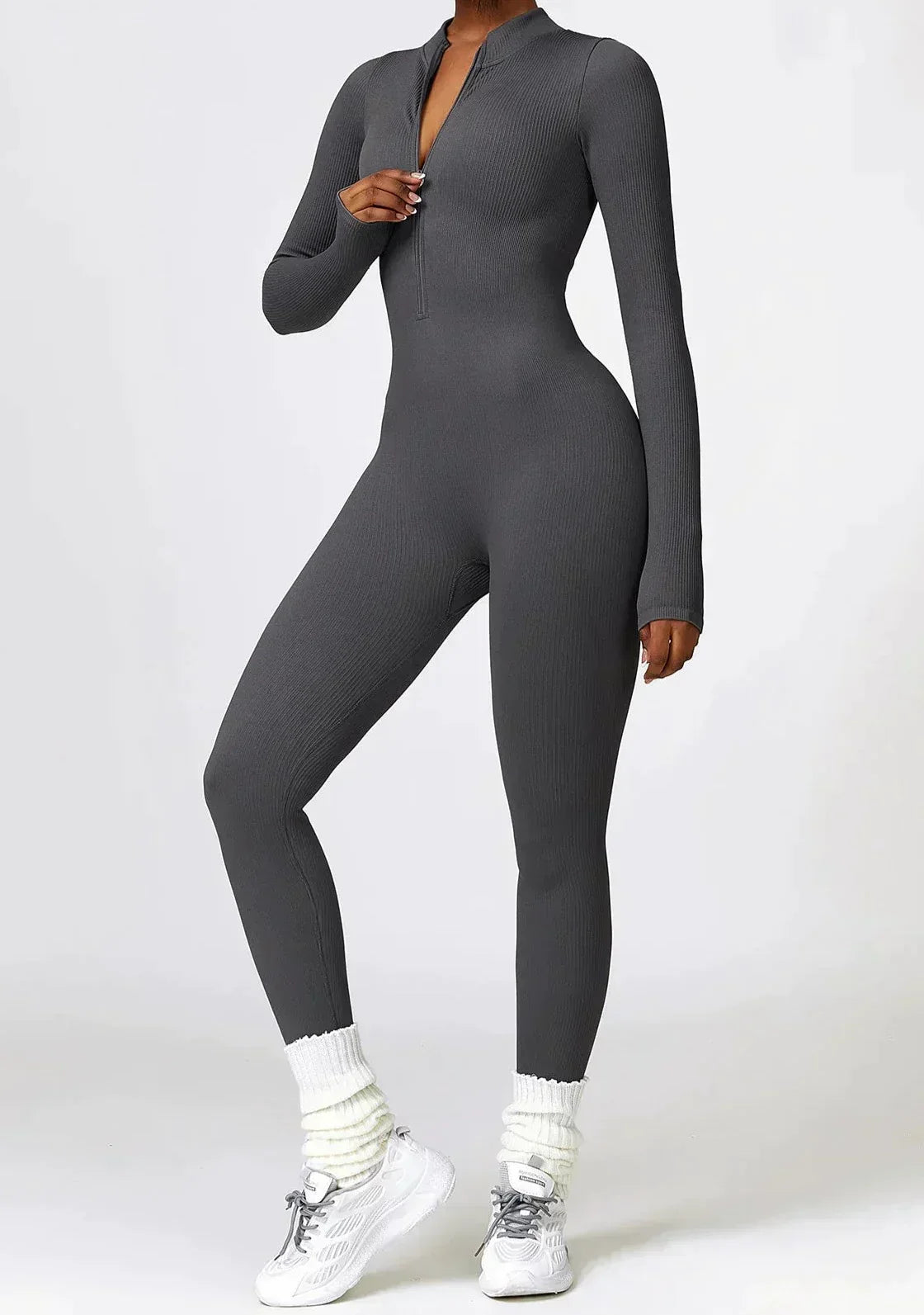 Damen Sportanzug Stretch Jumpsuit Aktiv