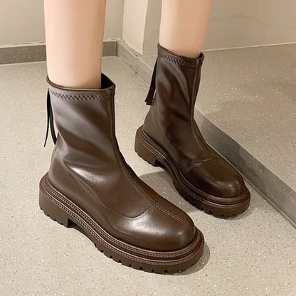 Damen Stiefel Lässig Bequem