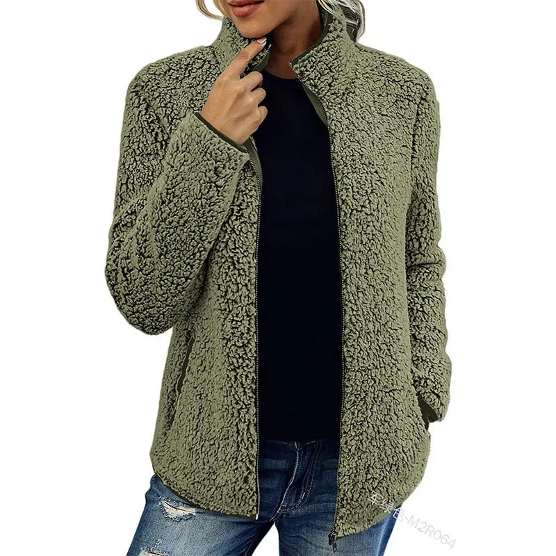 Damen Fleecejacke Warm Weich