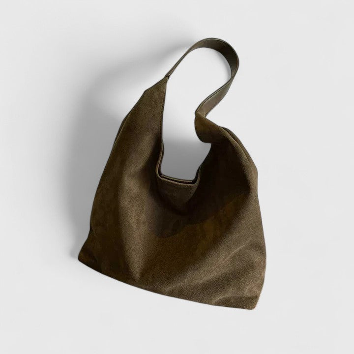 Damen Schultertasche Minimalistisch Leder