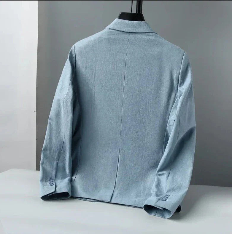 Herren Leinenblazer Elegant Slim Fit