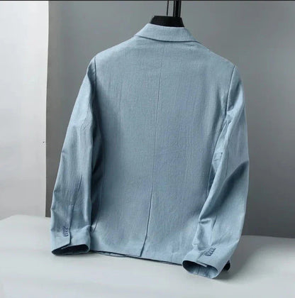 Herren Leinenblazer Elegant Slim Fit