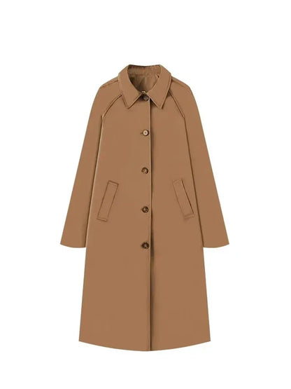 Damen Trenchcoat Gingham Fütterung Elegant