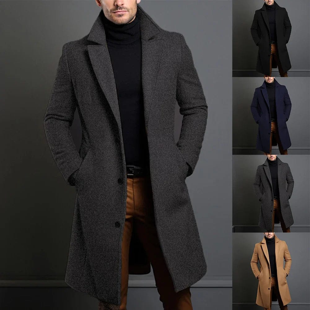 Französischer Damen Wollmantel Warm Wintermantel
