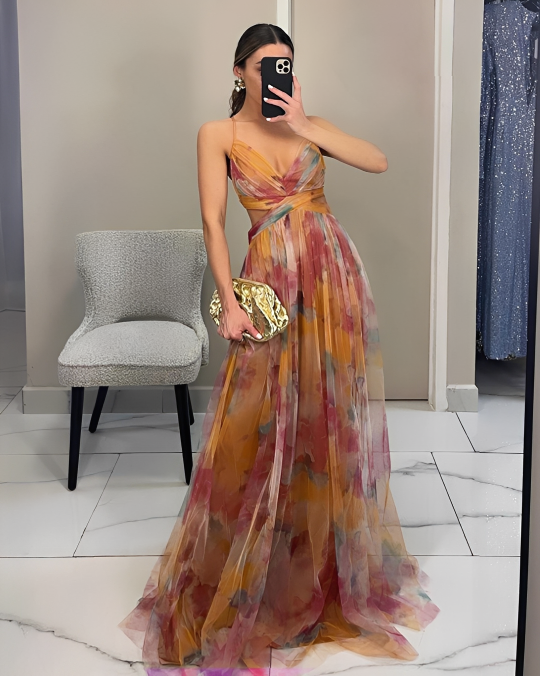 Damen Maxikleid Elegant