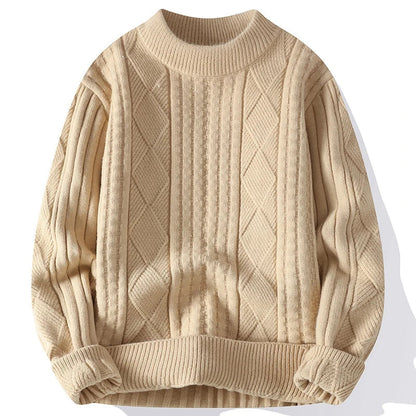 Herren Pullover Langarm Diamantmuster - Norvielle