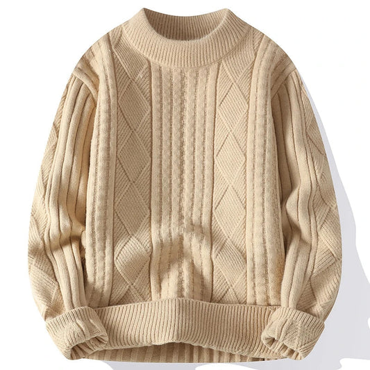 Herren Pullover Langarm Diamantmuster - Norvielle