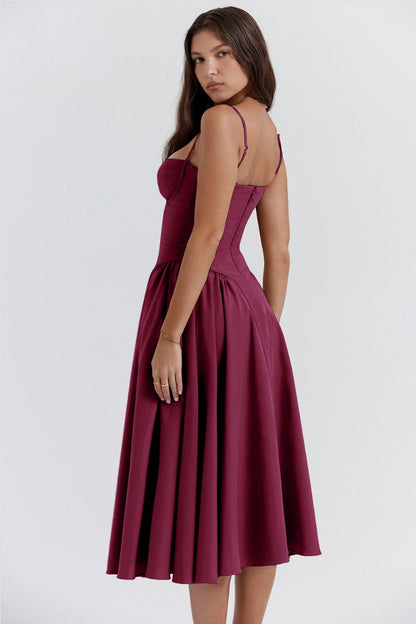 Damen Ärmelloses Sommerkleid aus Jute