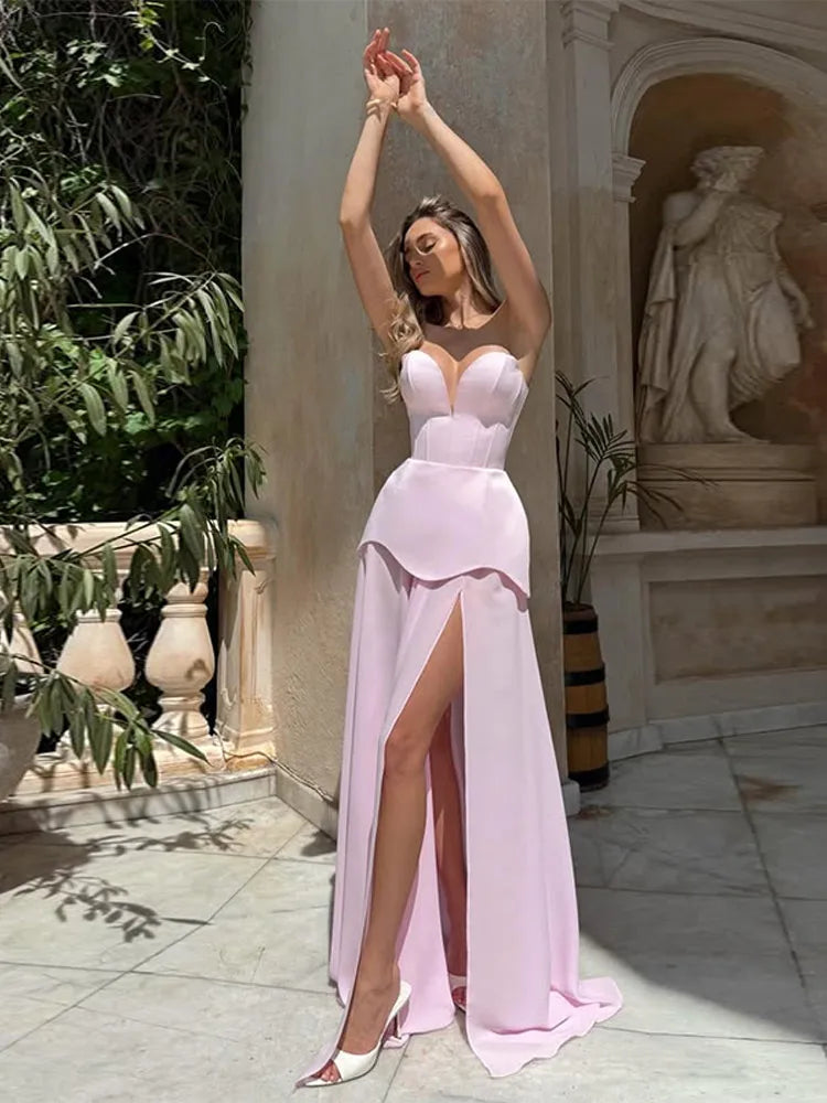 Elegantes Damen Hochzeitskleid Herzausschnitt