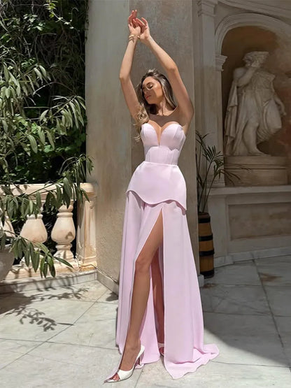 Elegantes Damen Hochzeitskleid Herzausschnitt