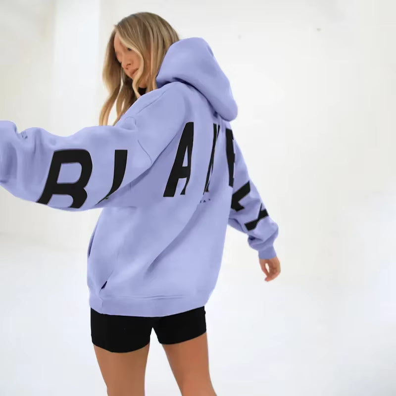Oversized Sweatshirt Damen Groß Modern