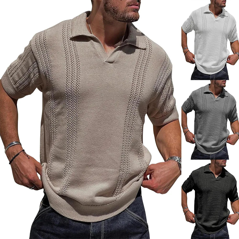 Herren Poloshirt Bequem Sportlich