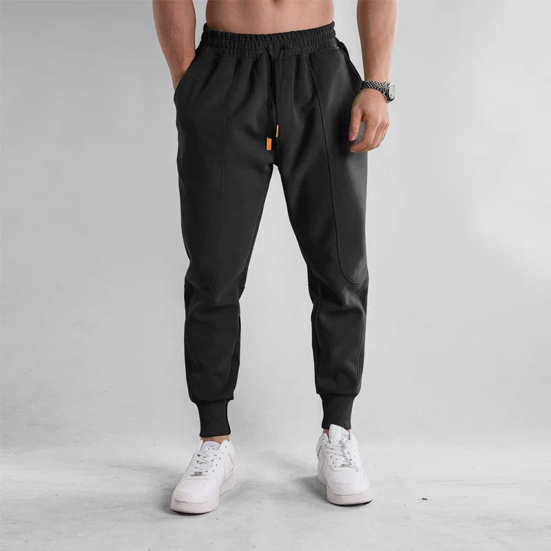 Herren Jogginghose Lockere Sportshose Baumwolle Schwarz - Norvielle