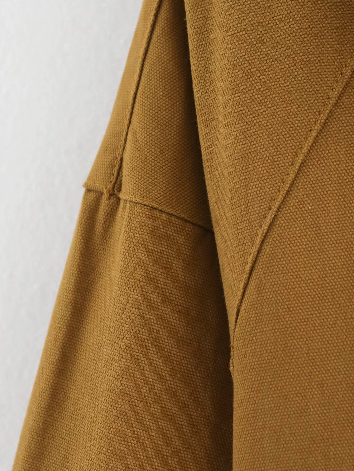 Damen Workwear Jacke Braun Cordkragen Schnürenverschluss