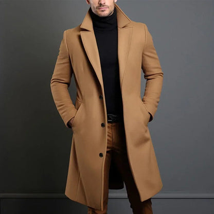 Französischer Damen Wollmantel Warm Wintermantel