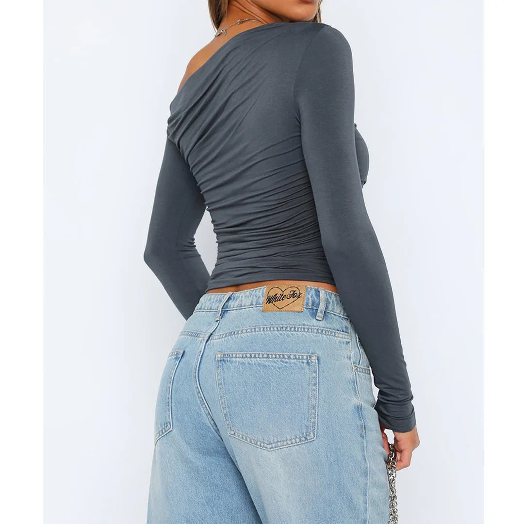 Damen Langarmtop Modern Twisted Design