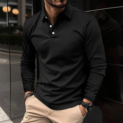 Herren Polo Klassisch Weiss Baumwolle